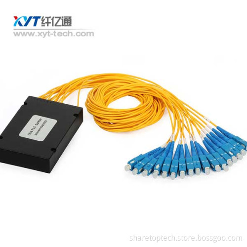 wholesale 20/pcs ABS box fiber optic splitter 8 PLC Splitter fiber length 1m 0.9mm loose tube with SC/UPC SC/APC connector